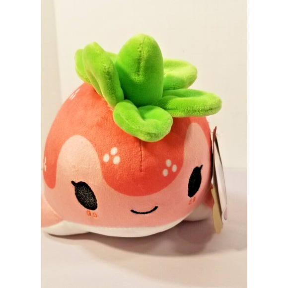 Strawberry Nomwhal Plush Narwhal Tasty Peach Studios Aurora 7in with TAGS - Picture 2 of 10